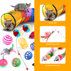 Juguetes <span class=keywords><strong>para</strong></span> <span class=keywords><strong>gatos</strong></span> surtidos, 20 unidades, túnel <span class=keywords><strong>para</strong></span> <span class=keywords><strong>gatos</strong></span>, pluma <span class=keywords><strong>de</strong></span> pez, varita, ratón esponjoso, bolas y campanas, juguetes <span class=keywords><strong>para</strong></span> <span class=keywords><strong>gatos</strong></span> - Product Image 3