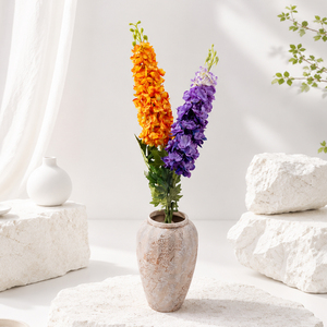 Fleur artificielle Delphinium à tige unique lavande pour aménagement extérieur, arrangements floraux de banquet, présentoirs de magasin, décoration florale pour la maison - Product Image 2