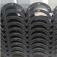 Système de coffrage rond réutilisable en plastique ABS Lianggong pour la construction de dalles et de colonnes en béton, noir, personnalisé