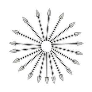 Lot de 20 têtes de meulage diamantées <span class=keywords><strong>pour</strong></span> outil rotatif <span class=keywords><strong>Dremel</strong></span>, 20 pièces - Product Image 2