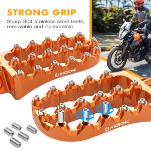 Repose-pieds plats agrandis NiceCNC pour moto <span class=keywords><strong>KTM</strong></span> <span class=keywords><strong>390</strong></span> Adventure <span class=keywords><strong>Adv</strong></span> 2020 <span class=keywords><strong>2021</strong></span> 2022 2023 2024 - Product Image 4