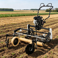 Machine agricole à haute productivité, cultivateur de paillis plastique pour ferme, type marchant, moteur à essence avec boîte de vitesses