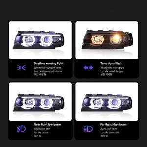 Phare avant LED style Ikon F112 avec feux de jour DRL et faisceau haut/bas modifié pour <span class=keywords><strong>BMW</strong></span> <span class=keywords><strong>E38</strong></span> Série <span class=keywords><strong>7</strong></span> 730i <span class=keywords><strong>740i</strong></span> 1998-2002 - Product Image 1