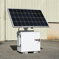 Système de surveillance solaire à batterie lithium BIGLUX, kit solaire intelligent flexible avec caméra en option pour plusieurs chantiers