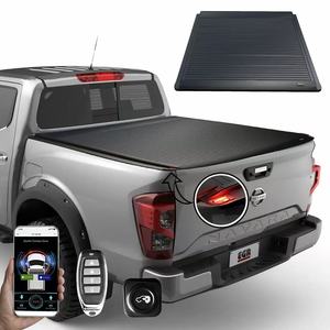 Volets roulants rétractables en alliage d'aluminium rigide avec verrouillage pour <span class=keywords><strong>Nissan</strong></span> <span class=keywords><strong>Navara</strong></span> <span class=keywords><strong>NP300</strong></span> D40 2006-2010 sans perçage - Product Image 1