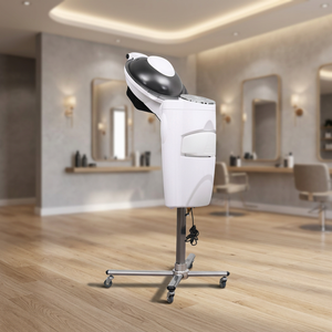 Salon Hair Spa Steamer Full-Automatic <b>Micro</b> LED Standing ABS Hair Steamer with <b>Micro</b> Mist for Head Beauty Salon <b>Machine</b> - Product Image 1