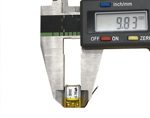 Small size 3,7 V 581013 50mAh flat smart rechargeable LiPo prismatic pouch cell phone lithium-ion polymer battery - Product Image 3