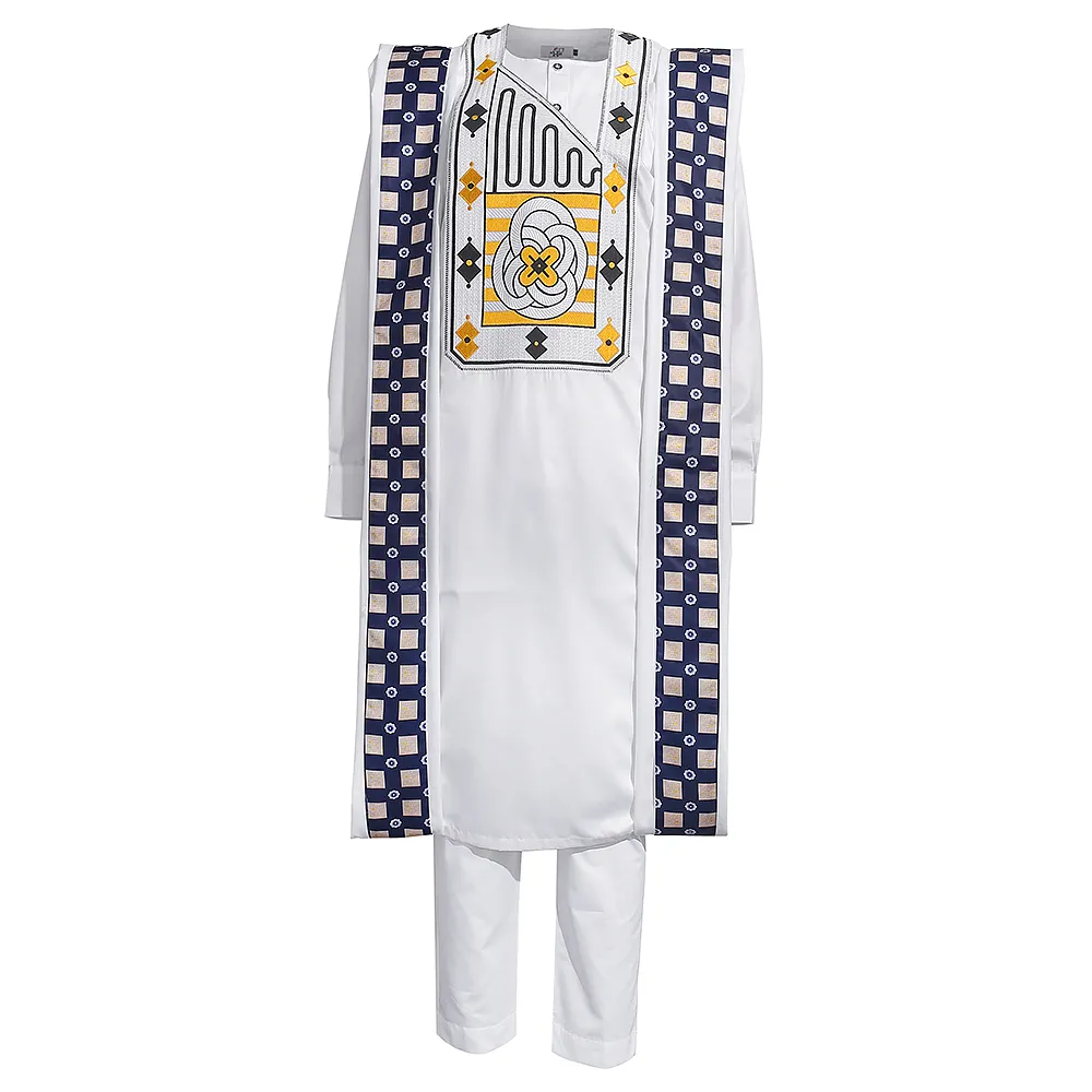 H & D New Fashion abbigliamento tradizionale africano per uomo Dashiki abbigliamento formale camicia pantaloni Robe Clothes