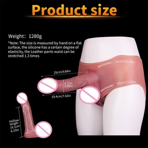 Wholesale SXXY Realistic Hollow Strap on <b>Dildo</b>,Silicone Cock Enlarger Penis Extension Sleeve, G-Spot Stimulator Sex Toys for Men - Product Image 2