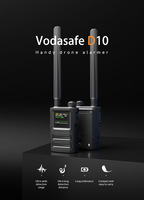 Alarma Portátil para Drones Vodasafe D10, Detección de 300MHz-6GHz, Batería de 15H, Ligero (183g), Pantalla de 1.5" para Seguridad de UAV