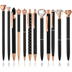 O quantité minimale de commande Love Squelette recharge 1.0mm stylos à bille fantaisie personnalisés stylo métal