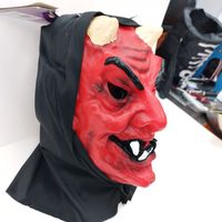 Party Favor 1 PC Red Demon Mask avec des yeux féroces Halloween Full Face Devil Mask Monster Masquerade Foam Mask for Cosplay Costume