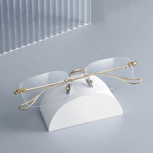Giá rẻ unisex không có vành thiết kế chống ánh sáng màu xanh lão thị phụ nữ đàn ông kính đọc sách với ánh sáng màu xanh bảo vệ - Product Image 5
