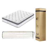 Matelas enroulable en boîte Euro Top ferme sur mesure, matelas à ressorts ensachés en gros pour usine