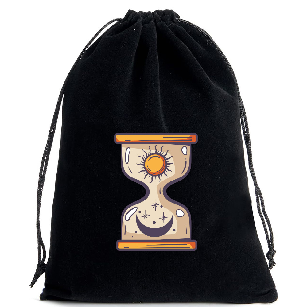 Bolsa negra para cartas de tarot - 05