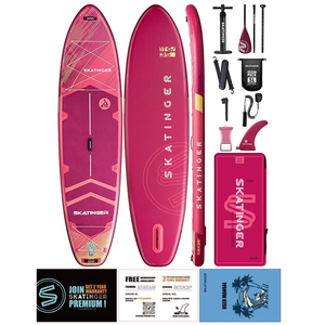 Skatinger New Design Yoga SUP Print Pattern 11'6''x35'' Single Layer Inflatable Stand up Padel Paddle Board <strong>Standup</strong> <strong>Paddleboard</strong> - Product Image 1