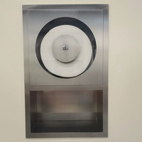 Dispensador de Papel Higiénico Comercial Empotrado en la Pared, de Acero Inoxidable 304, para Rollos Jumbo, con Ventana Visible de Vidrio Templado