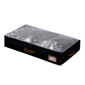 Bolsa de almacenamiento debajo de la cama, contenedor organizador multiusos transparente con cremallera para dormitorio, 80x45x15cm, para juguetes, ropa, edredón - Product Image 3