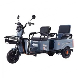 รถสามล้อไฟฟ้า 60V 20A พร้อมคุณสมบัติพับเก็บได้รวดเร็ว รถสามล้อไฟฟ้าแบบเปิดประทุนสำหรับผู้โดยสาร พร้อมแบตเตอรี่ตะกั่ว-กรด - Product Image 2