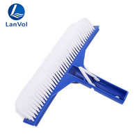 Brosse de nettoyage murale pour piscine LanVol, 10 pouces, vente en gros d'usine, pour le nettoyage des murs de piscine, des spas et des parcs aquatiques