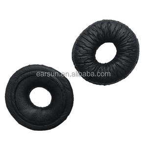 Almohadillas de repuesto para oreja de rana, fundas de cojines para Plan Tronics Leatherette <span class=keywords><strong>Savi</strong></span> 710 720 410 420 CS520 SupraPlus, auriculares inalámbricos - Product Image 4