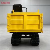 Vente chaude : Dumper sur chenilles compact avec grande capacité de chargement pour travaux de terrassement et récolte en verger