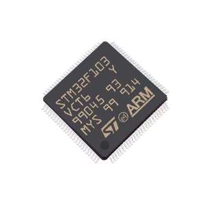 MCU 32-bit STM32F ARM Cortex M3 RISC 256KB Flash 2.5V/3.3V 100-Pin LQFP Tray - Trays STM32F103VCT6