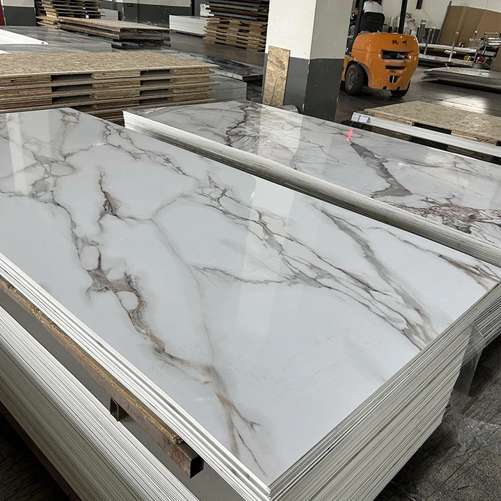 Modern Design PVC UV Marble Sheet Wall Panel 1220*2440*2.5mm Damask ...