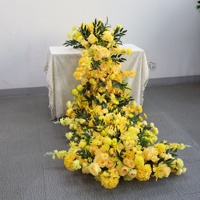 Fleurs artificielles en gros pour arrangements floraux de mariage, chemin de table en cascade de fleurs artificielles pour la décoration d'arche de mariage