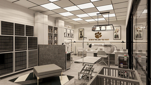 Vitrine de présentation sur mesure pour produits de toilettage pour animaux, en bois, pour salon professionnel, conception de magasin et fourniture d'équipements de toilettage haut de gamme - Product Image 3