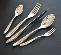 Ensemble de couverts de table de mariage de luxe en argent, design élégant et unique, écologique, durable, finition miroir, de marque