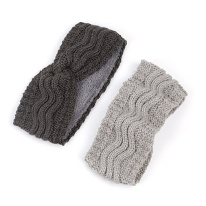 <span class=keywords><strong>Bandeau</strong></span> en acrylique tricoté pour femmes avec doublure automne hiver Protection des oreilles confortable couvre-chef accessoires de cheveux chauds <span class=keywords><strong>bandeau</strong></span> - Product Image 2