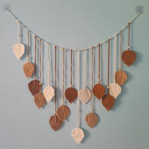 Nordique Simple Ins bohème en bois perle <span class=keywords><strong>Photo</strong></span> gland tissé à la main coton corde tenture <span class=keywords><strong>murale</strong></span> extérieure décoration <span class=keywords><strong>murale</strong></span> à la main <span class=keywords><strong>tapisserie</strong></span> <span class=keywords><strong>murale</strong></span> - Product Image 2
