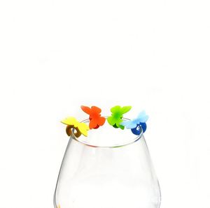 Identificador y Clip para Copas de Vino de Silicona de Grado Alimenticio con Distinguibilidad de Color Creativa para Suministros de Bar y Fiestas - Product Image 3