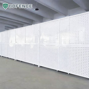 <span class=keywords><strong>Valla</strong></span> de Separación para Taller de Perforación Galvanizada - Barrera Industrial Resistente a la Oxidación para Separación de Áreas de Almacenamiento en Almacenes - Product Image 4