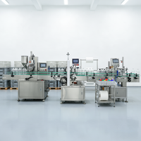 Machine de remplissage automatique pour flacons, bouteilles, pots de miel, mayonnaise, crème, confiture, boissons gazeuses, cosmétiques, avec fonction de bouchage et d'étiquetage