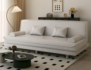 Nuevo sofá de tela de algodón y lino, sofá cama plegable de doble uso para sala de estar para apartamento pequeño - Product Image 1