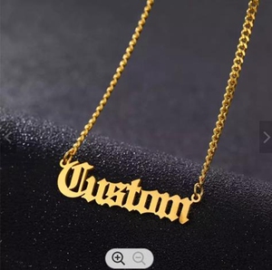 Custom Name Neutral Fashion Wholesale <strong>Cheap</strong> High Quality Hot Selling Stainless Steel <strong>Necklace</strong> - Product Image 6