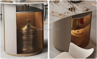 Table à thé intelligente de Kung Fu de dalle de roche avec port de Charge USB maison salon bureau entrée d'eau automatique Table à thé et ensemble de chaises