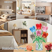 Set tanaman Tulip dekorasi bunga warna-warni, Set kerajinan seni DIY hadiah hari ibu untuk ibu dan anak-anak