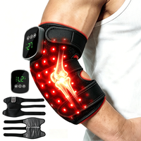 Rotlichttherapie Knie-Ellbogen-Bandage 132 LEDs 660nm 850nm Infrarot-Heizung 3 Lichtmodi 2 Pulsmodi 3 Vibrationsmodi Auto-Timer OEM ODM