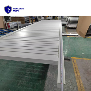 PRINCETON METAL kolay yüklenen otomatik açık toz kaplamalı alüminyum çıta sürgülü sürgülü kapı - Product Image 4