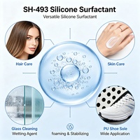 SH-493 Surfactant Polysiloxane Modifié au Polyéther, Agent Humectant et Stabilisateur de Mousse pour Cosmétiques