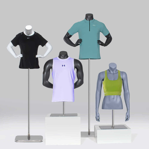 Mannequin de <span class=keywords><strong>Torse</strong></span> Sportif Masculin, Demi-Corps <span class=keywords><strong>Musclé</strong></span> avec Bras pour Présentation de Vêtements de Sport, Yoga et Magasins de Vêtements - Product Image 1