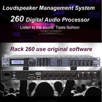 Processeur audio professionnel Paulkitson 260 2 entrées 6 sorties équipement audio DSP avec construction en métal