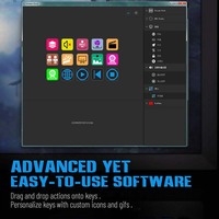 Honcam Stream Deck 15 touches Macro Keypad Sream Deck Clavier PC Logiciel de jeu pour OBS