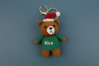 Porte-clés pendentif ours en crochet fait main haut de gamme, en peluche douce, pour les fêtes et célébrations, en gros