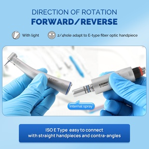 Micromotore Dentale a 2/4 Fori con Generatore LED per Manipolo a Fibra Ottica Tipo E - Product Image 3