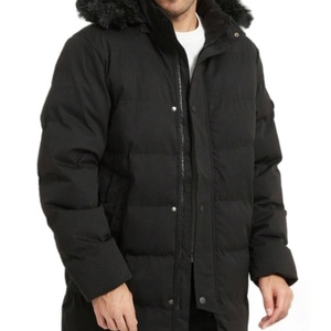 Fournisseur OEM, conception personnalisée, nouvelle veste d'hiver à col montant zippée, tricotée, à empiècements, veste matelassée slim pour homme - Product Image 3