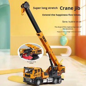Hợp kim kỹ thuật xe diecast Mô hình xe tải máy xúc trộn Xe Tải Cẩu tipper Digger van kim loại ma sát xe ô tô đồ chơi cho trẻ em - Product Image 5
